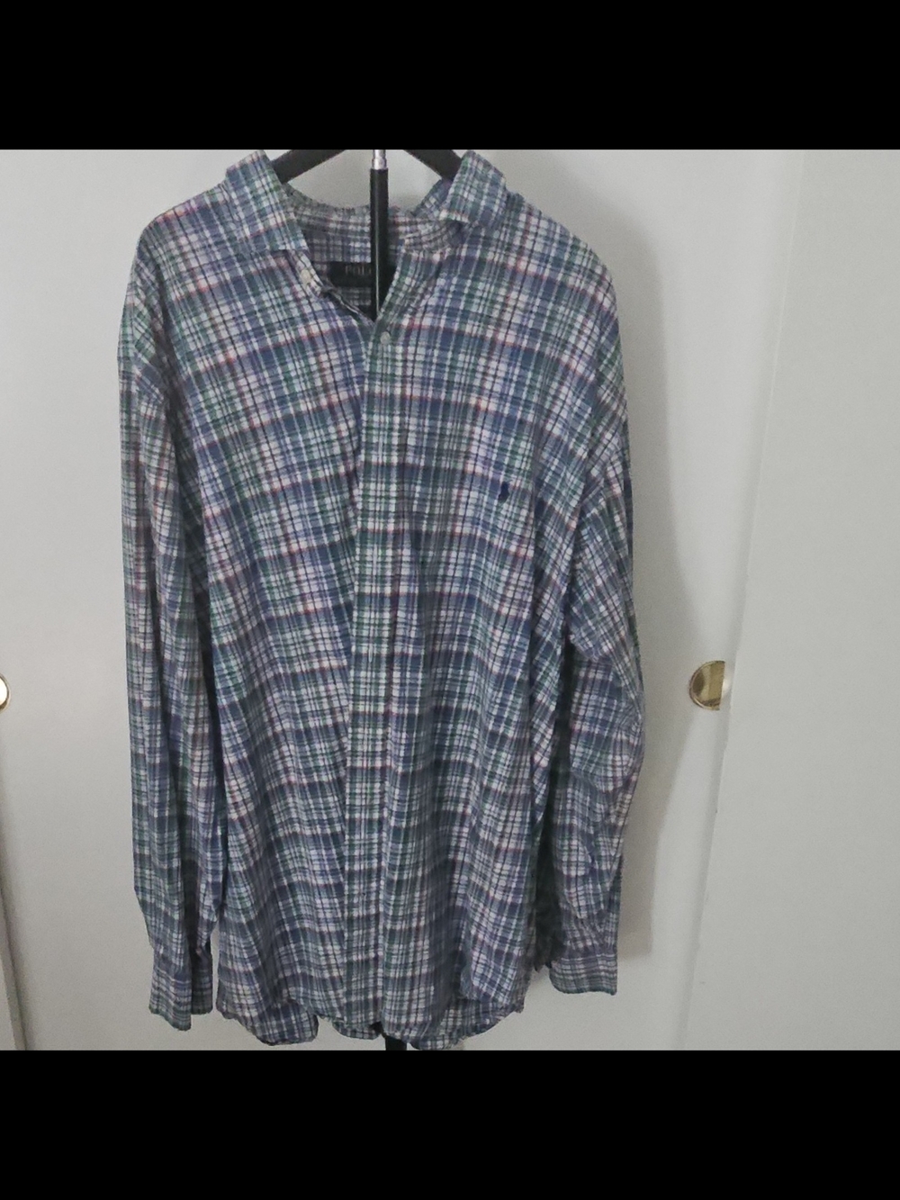 Ralph Lauren Plaid Button-Down in Blue, Green & Pink